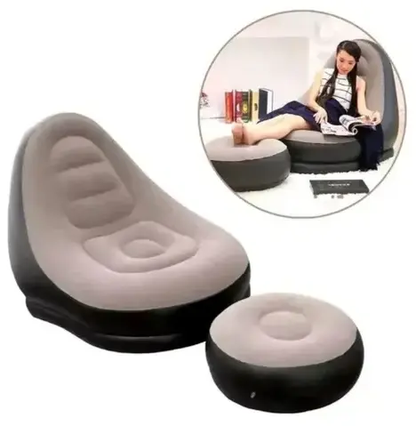 Silla inflable con reposapies