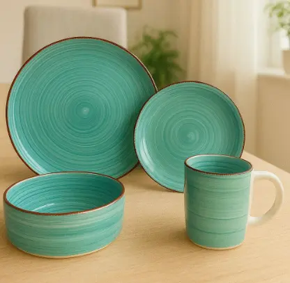 Vajilla en cerámica de lujo 16 puestos