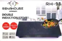 Placa de inducción renahouse de 2 puestos