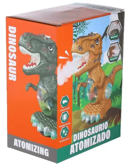 Dinosaurio juguetes para niños con luz, sonido y humo