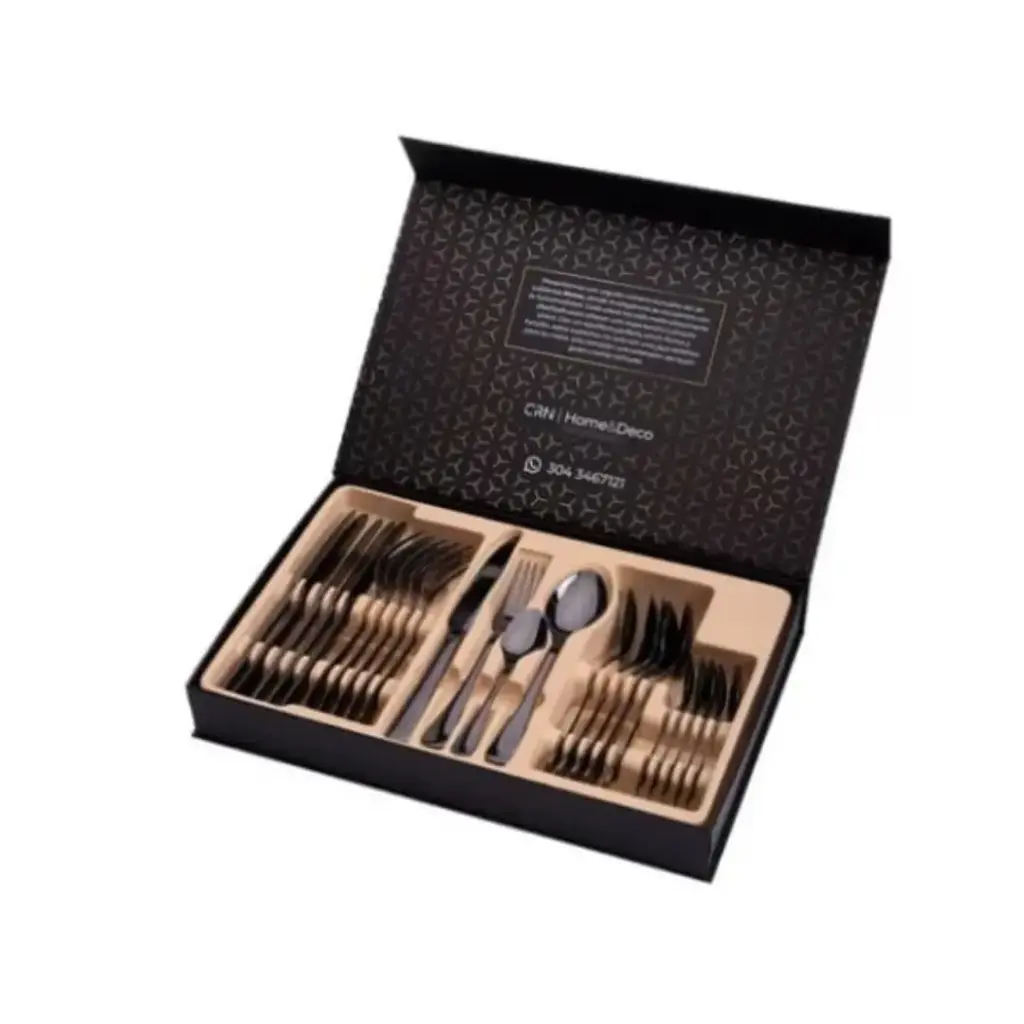 Set de cubiertos de acero inoxidable