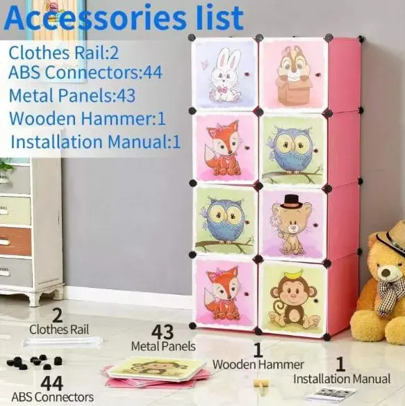 Closet armario 8 cubos