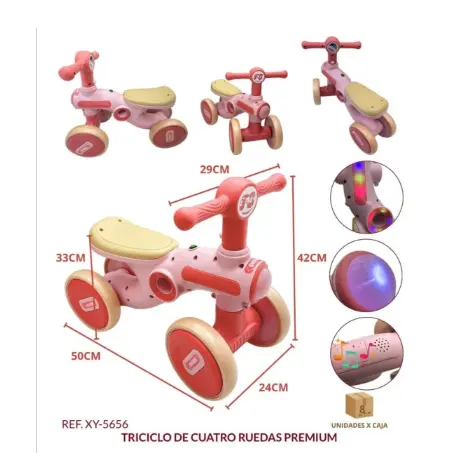 Triciclo de 4 ruedas premium