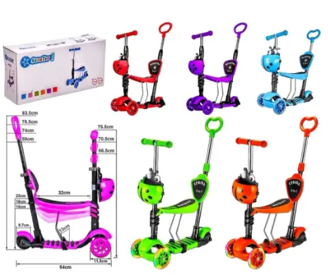 Patineta scooter 5 en 1 mariquita